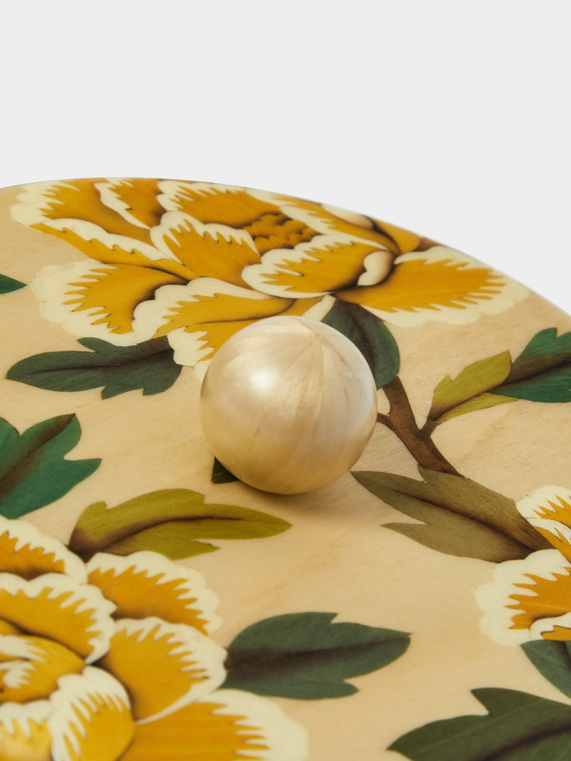 Silvia Furmanovich - Peonies Marquetry Wood Box - Multiple - ABASK