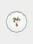 Atelier Soleil - Vegetable Garden Radish Hand-Painted Ceramic Side Plate -  - ABASK - 