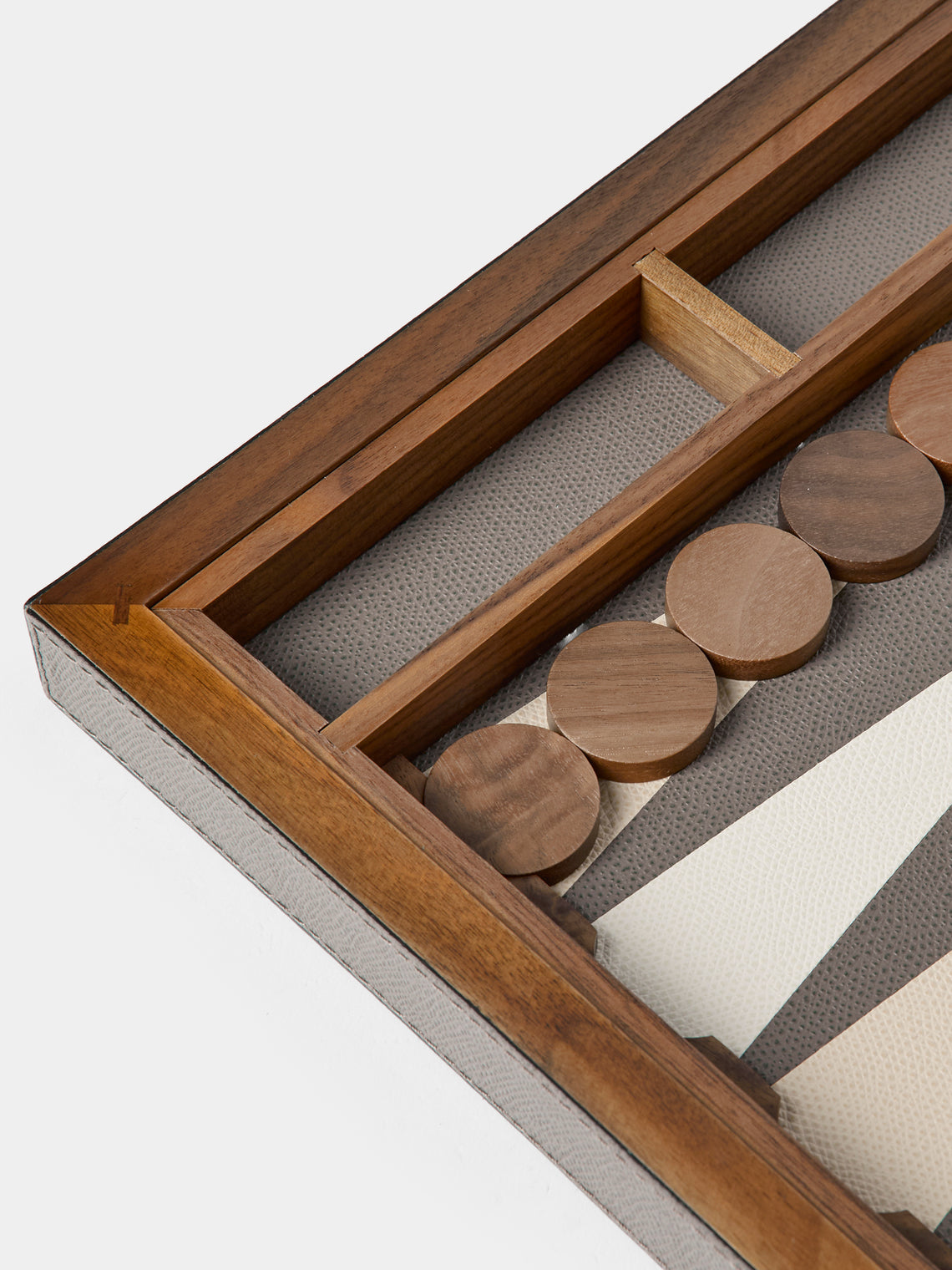 Giobagnara - Leather Backgammon Set - Brown - ABASK