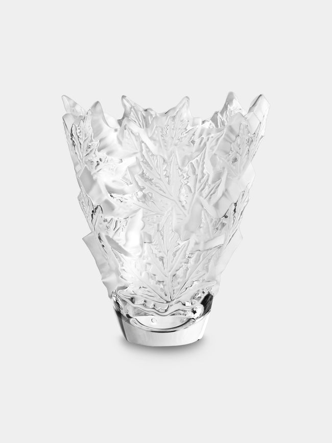 Lalique - Champs-Élysées Crystal Vase (13in/33cm) - Clear - ABASK - 