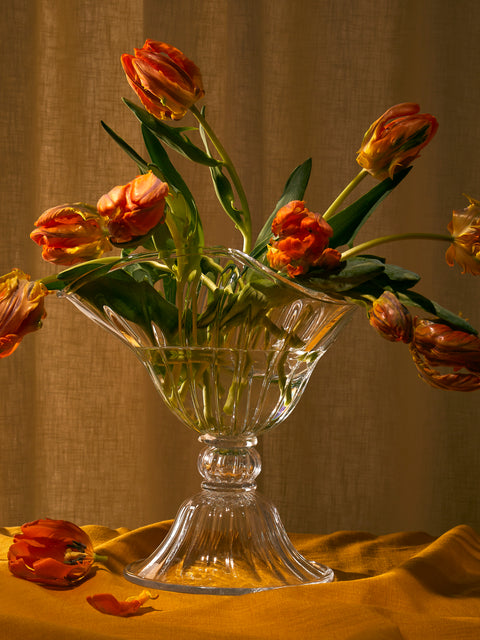 Akua Objects - Blixen Hand-Blown Crystal Vase (10.5in/27cm) - Clear - ABASK