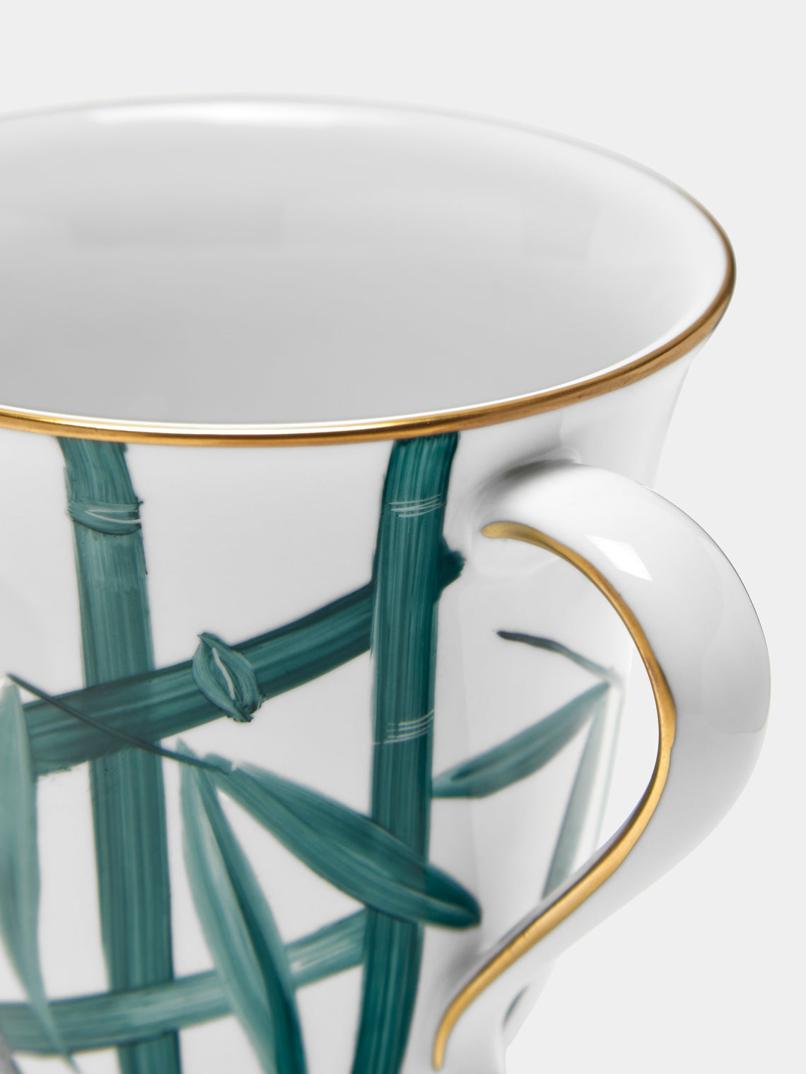 Marie Daage - Jardin d'Arashiyama Hand-Painted Porcelain Chocolate Cup - White - ABASK