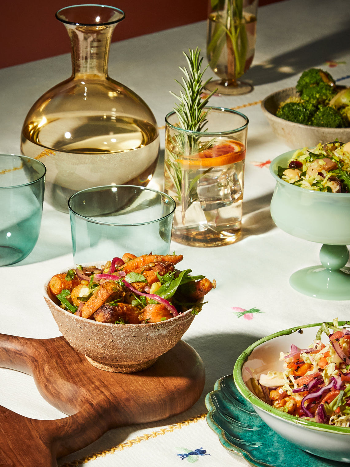 Yali Glass - Hand-Blown Murano Glass Tumblers (Set of 2) - Yellow - ABASK