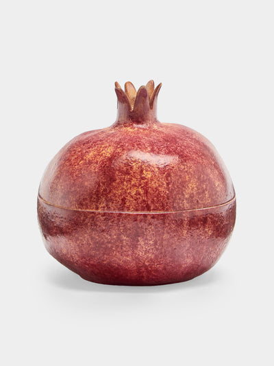 Augarten - Hand-Painted Porcelain Pomegranate Dish - Red - ABASK - 