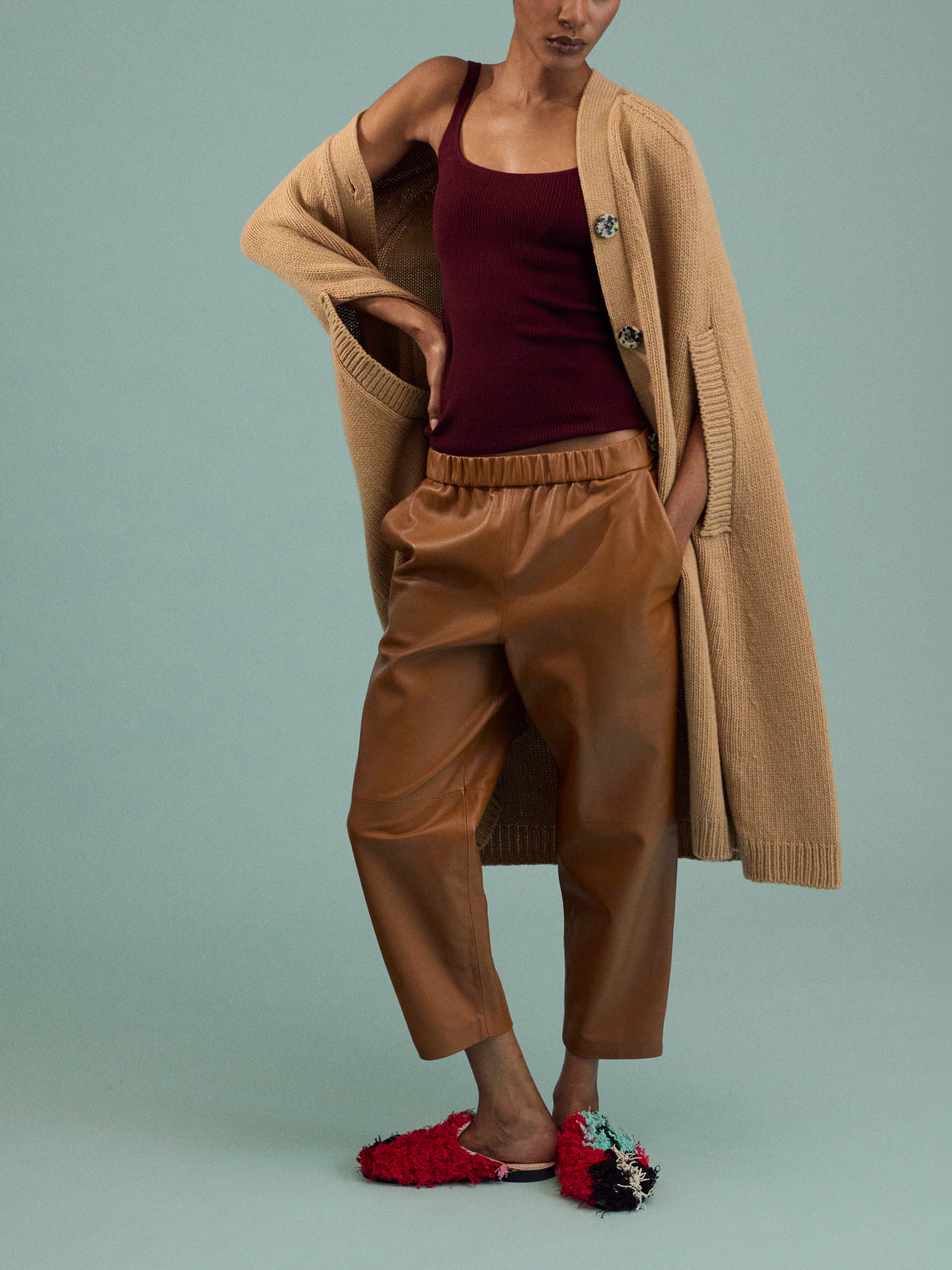 Isa Arfen - Cashmere and Lambswool Cape | One Size - Beige - ABASK