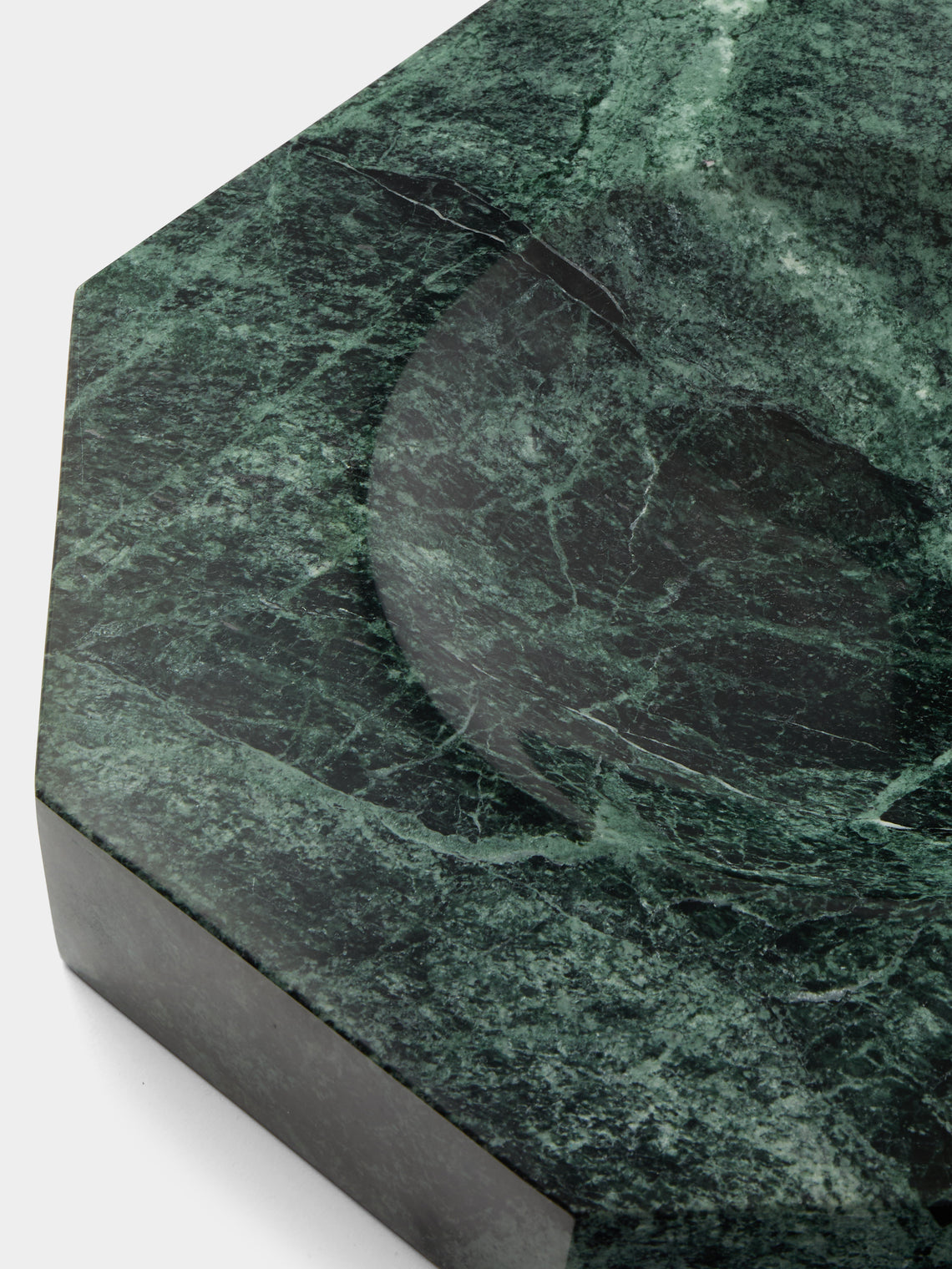 Anastasio Home - Hex Marble Dish - Green - ABASK