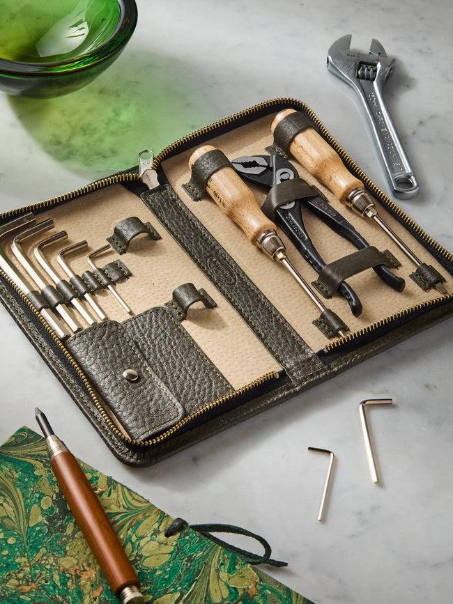 F. Hammann - Leather Toolkit - Green - ABASK