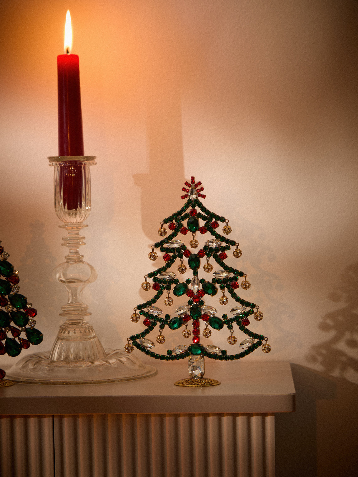 ABASK Decorations - Czech Crystal Tree - Green - ABASK