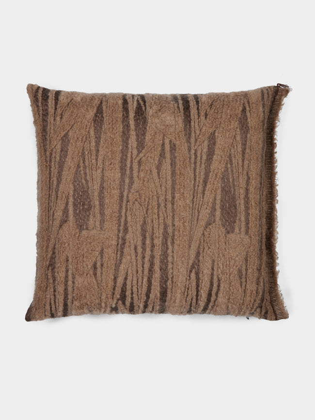 The House of Lyria - Abibo Mohair and Cotton Cushion (21.5in/55cm) - Beige - ABASK - 