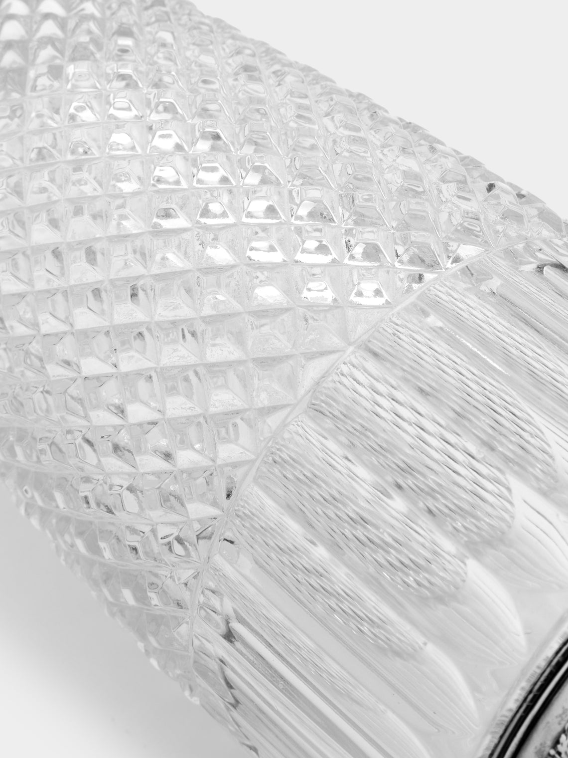 Antique and Vintage - 1930s Solid Silver and Crystal Cocktail Shaker and Ice Bucket Set -  - ABASK