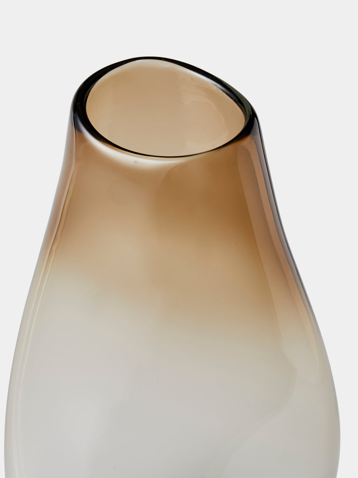 Michèle Oberdieck - Nord Tawny Hand-Blown Glass Vase (15.5in/39cm) - Multiple - ABASK