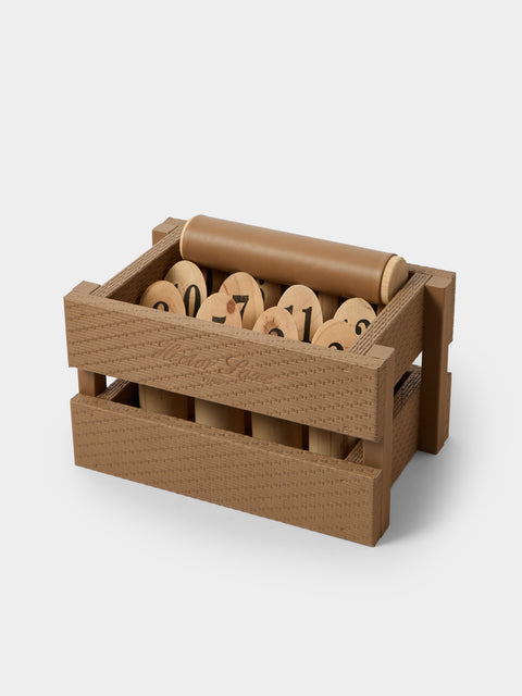 Hector Saxe - Leather Finnish Skittles Set - Brown - ABASK - 