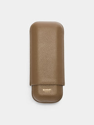 Bosquet Paris - Grained Leather Cigar Case (2 Cigars) - - ABASK -