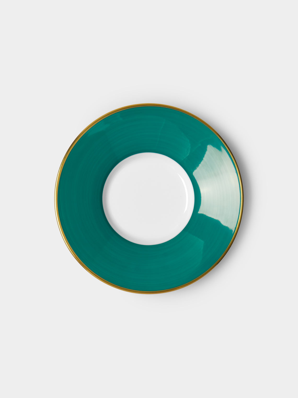 Robert Haviland & C. Parlon - Coco Hand-Painted Porcelain Coffee Cup and Saucer (Set of 2) - Green - ABASK