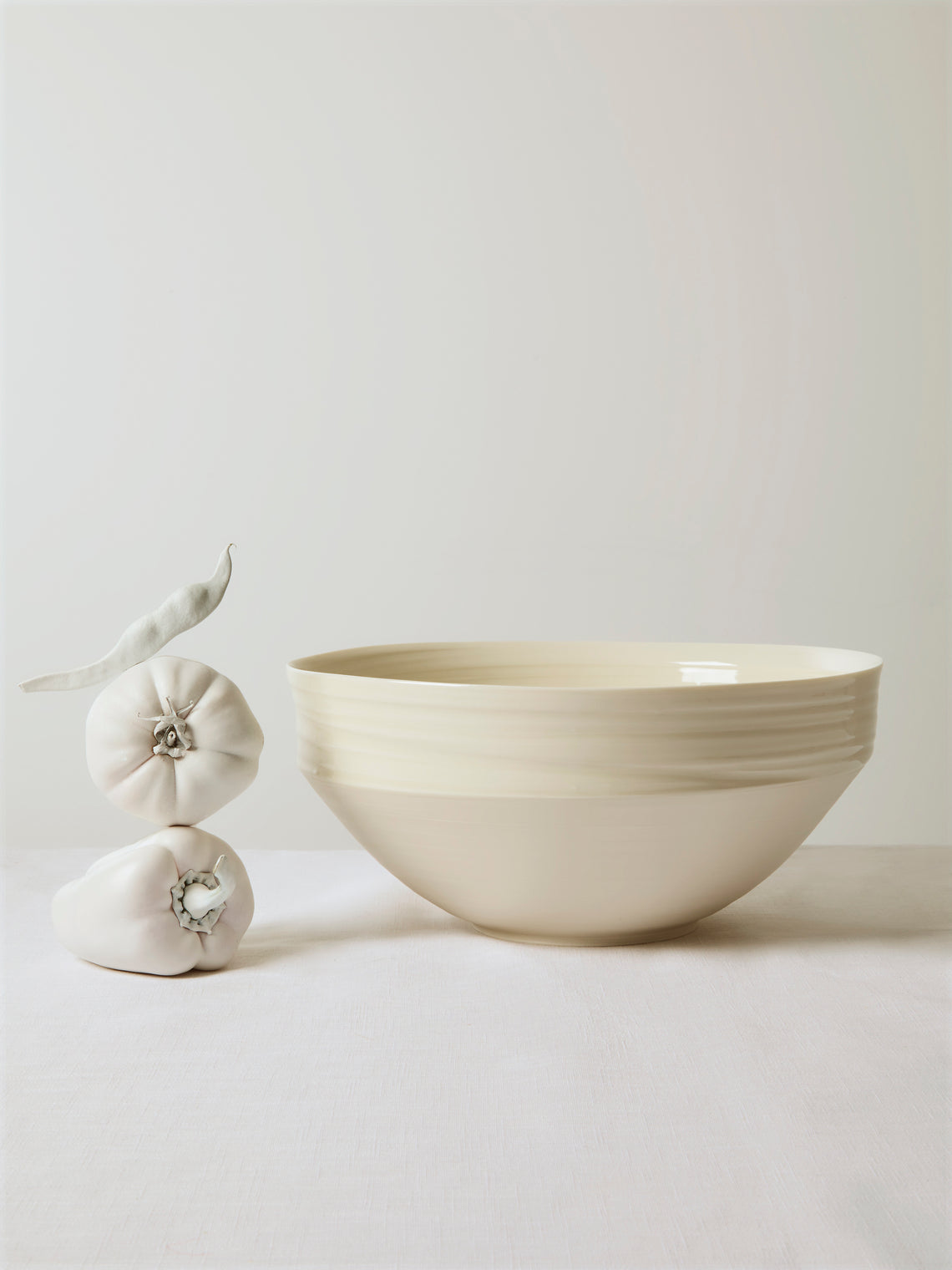 Johanne Coker - No. 14 Hand-Thrown Porcelain Bowl - White - ABASK