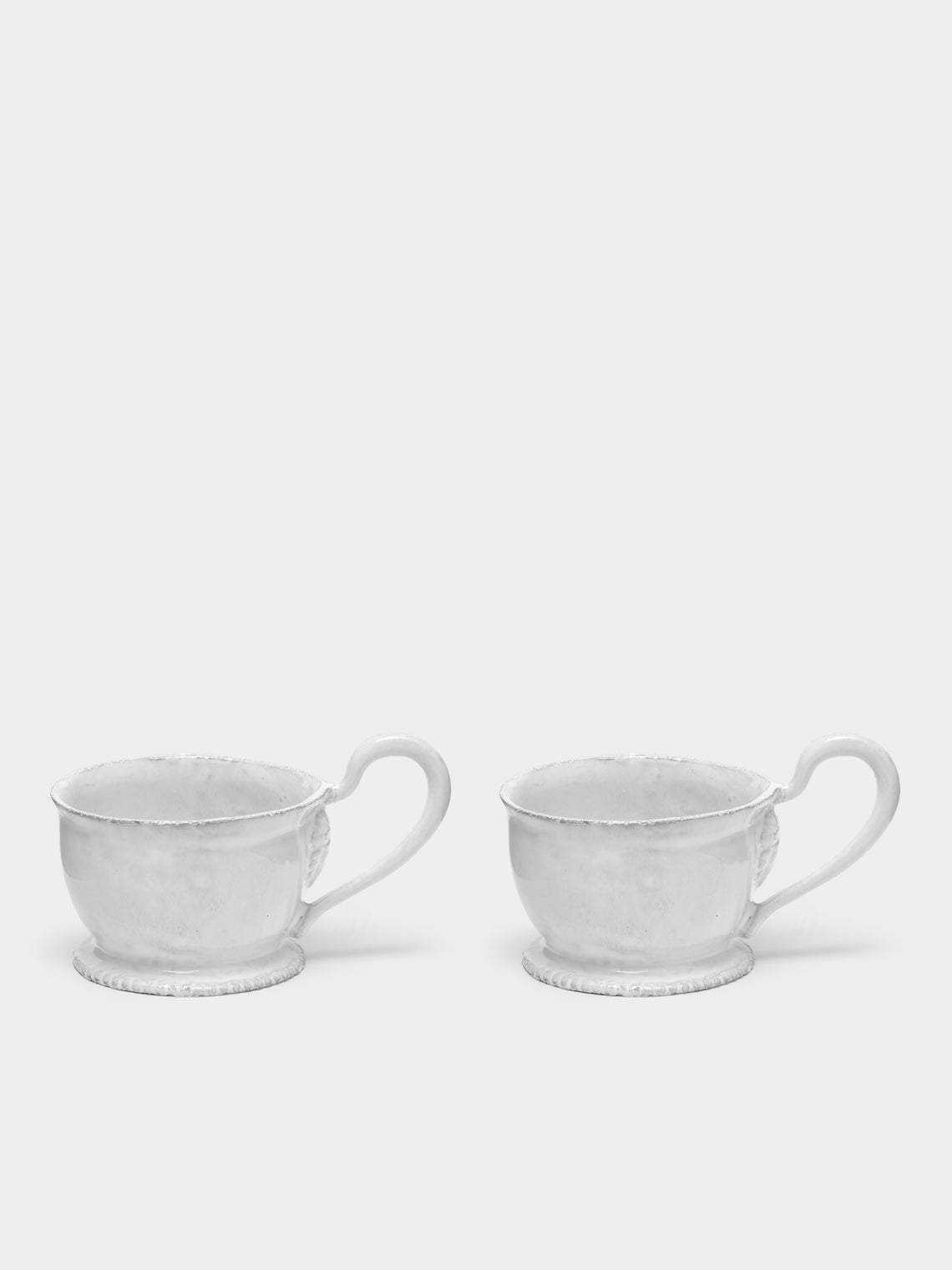 Astier de Villatte - Alexandre Hand-Glazed Ceramic Teacup (Set of 2) - White - ABASK