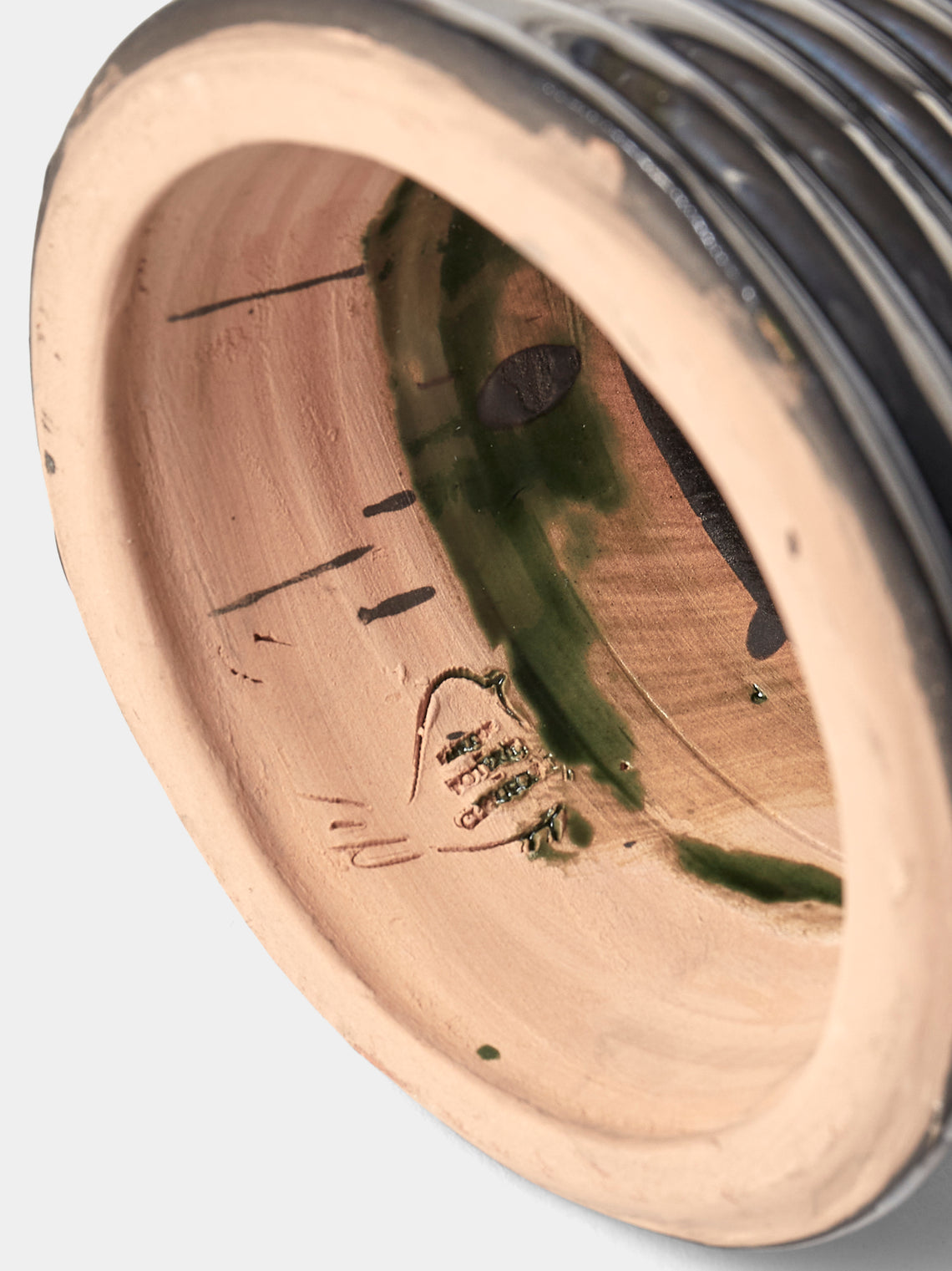 Poterie de Cliousclat - Slipware Candelabra - Black - ABASK