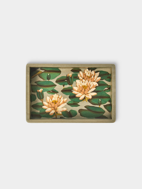 Silvia Furmanovich - Waterlilies Marquetry Wood Vide Poche (6in/15cm) - Multiple - ABASK - 