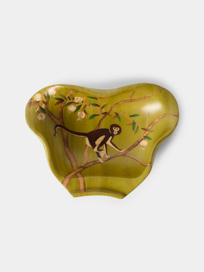 Silvia Furmanovich - Monkeys Marquetry Wood Abstract Vide Poche (8in/20.5cm) - Multiple - ABASK - 