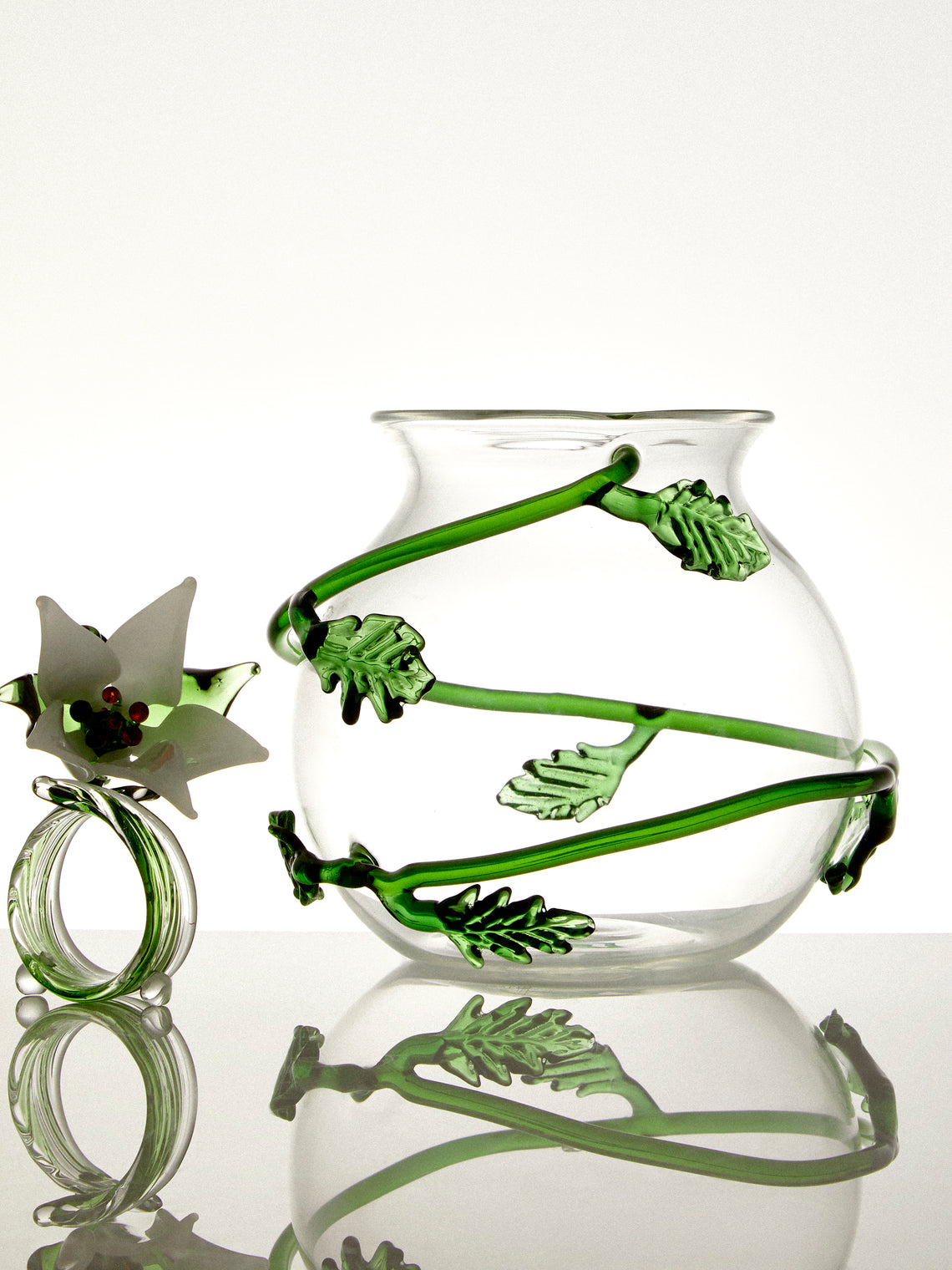 Casarialto - Liana Hand-Blown Glass Bud Vase (5in/13cm) - Clear - ABASK