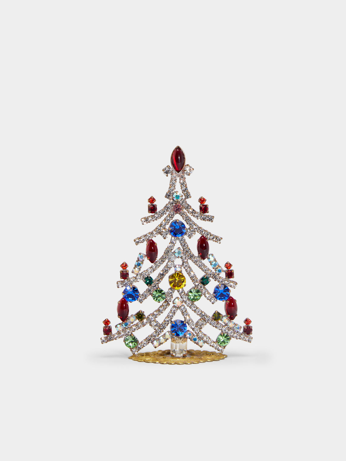 Antique and Vintage - 1930s Czech Gablonzer Jewelled Small Christmas Tree -  - ABASK - 