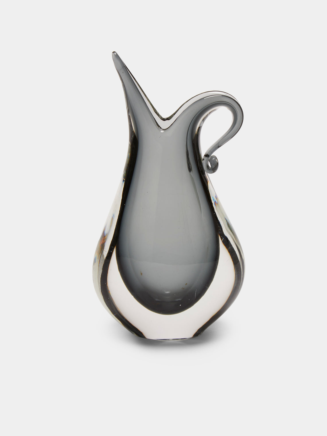 Antique and Vintage - Mid-Century Crystal Vase - Gray - ABASK - 