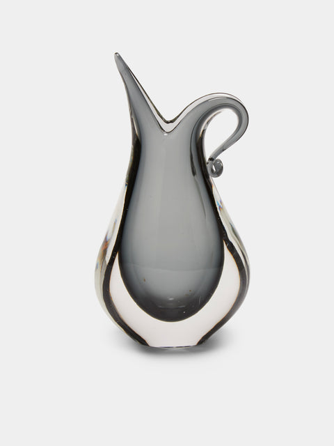 Antique and Vintage - Mid-Century Crystal Vase - Gray - ABASK - 