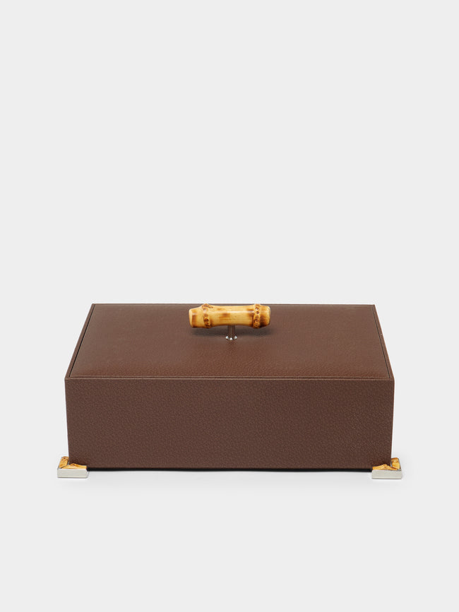 Lorenzi Milano - Bamboo Leather Jewellery Box -  - ABASK - 