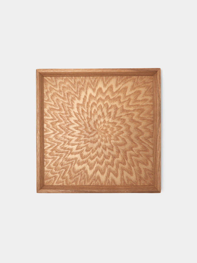 Mori Kougei - Poke Ash Wood Square Tray (10.5in/26.5cm) - Brown - ABASK - 