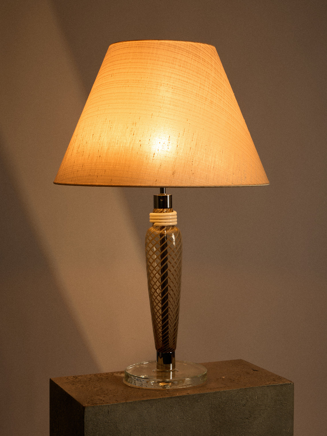 Carlo Moretti - Bricola Hand-Blown Murano Glass Table Lamp - Clear - ABASK
