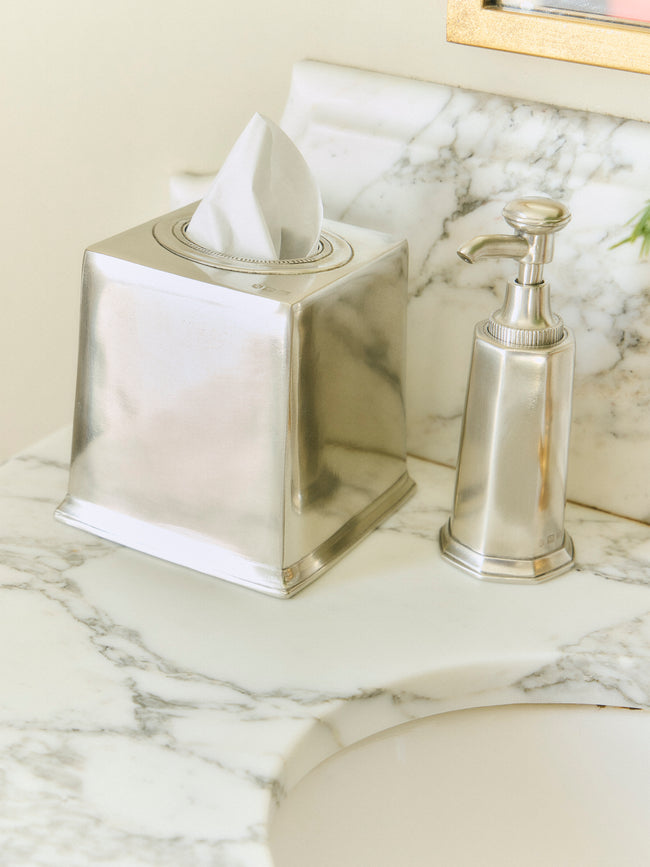 Cosi Tabellini - Toscana Pewter Soap Dispenser - Silver - ABASK