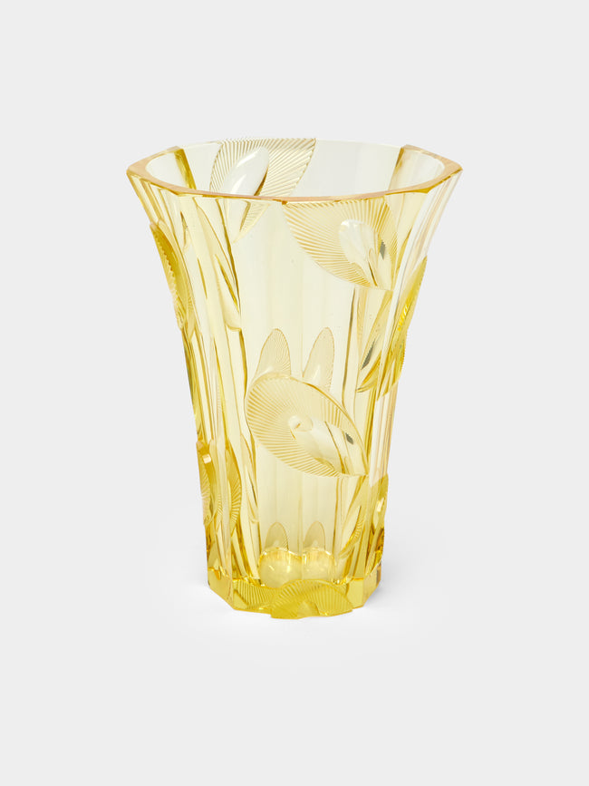 Antique and Vintage - 1930s Bohemian Crystal Vase -  - ABASK - 