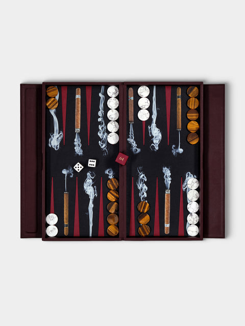 Alexandra Llewellyn - Cigar Travel Backgammon Set - Black - ABASK - 