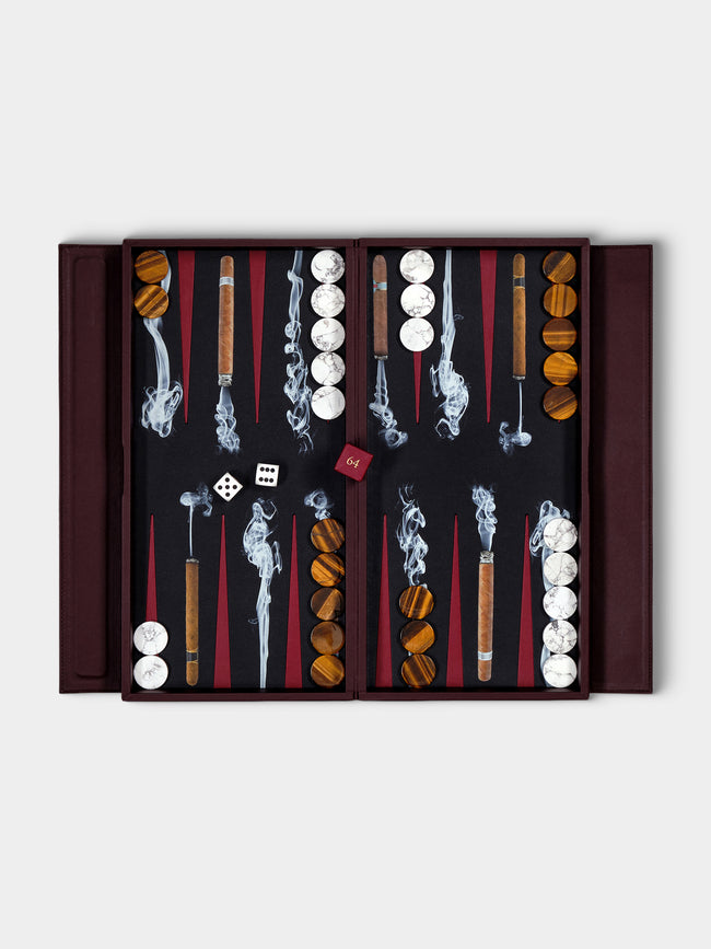 Alexandra Llewellyn - Cigar Travel Backgammon Set - Black - ABASK - 