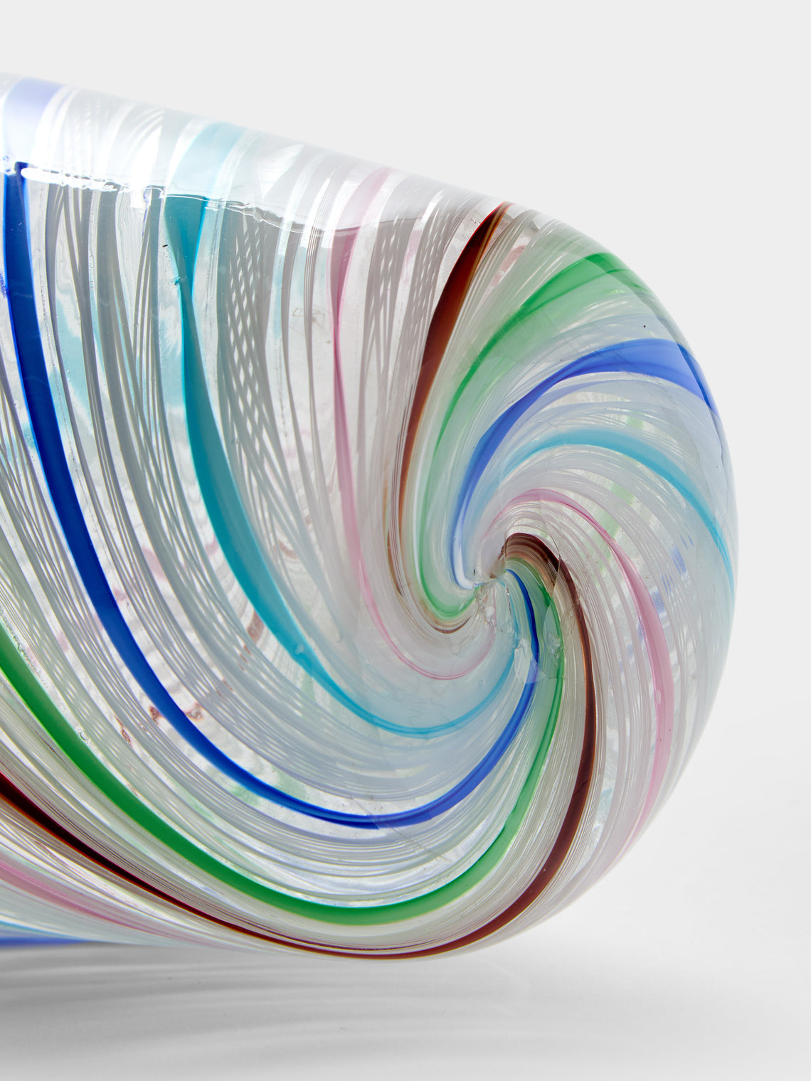 Antique and Vintage - 1980s La Fornasotta Murano Glass Vase (11in/28.5cm) - Multiple - ABASK