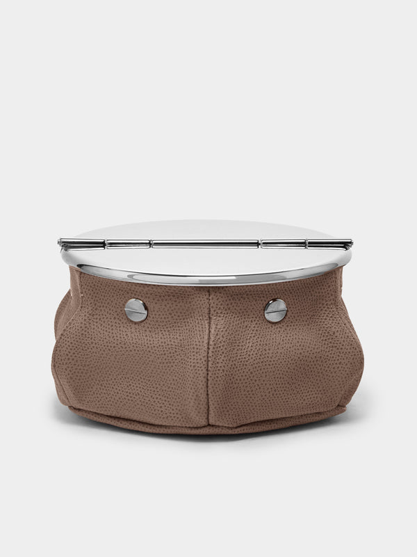 Giobagnara - Laurence Leather Bean Bag Ashtray - Taupe - ABASK - 