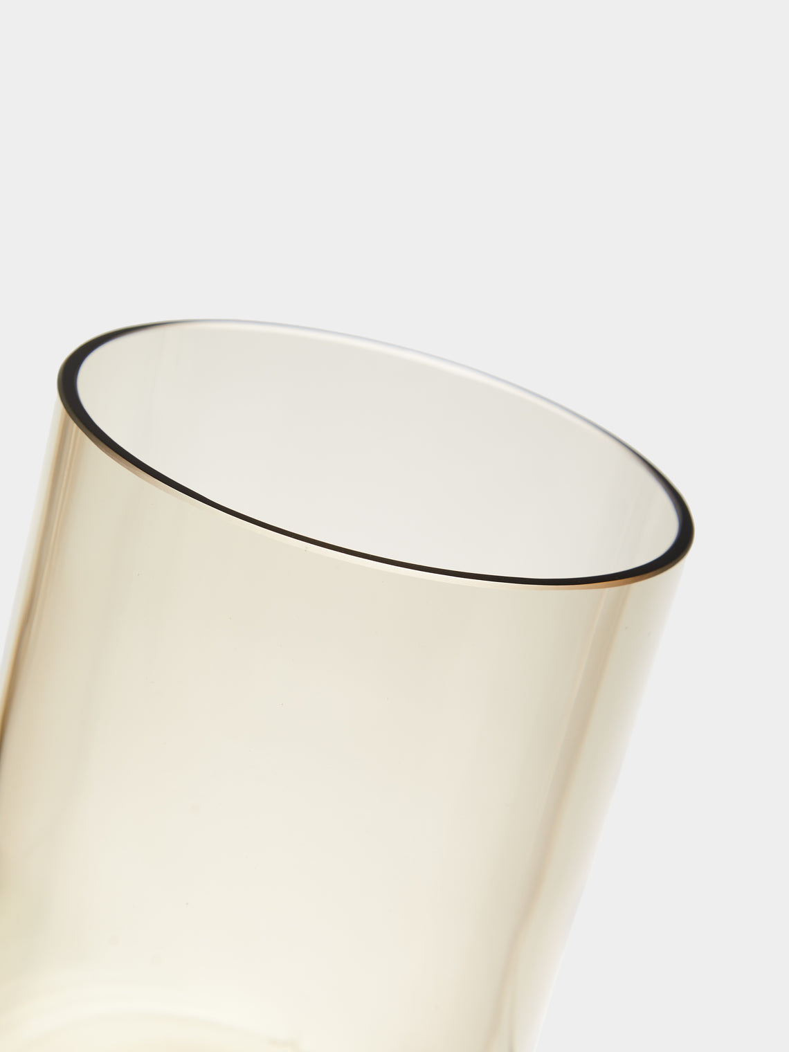 Akua Objects - Noam Hand-Blown Crystal Bonbonnière - Brown - ABASK