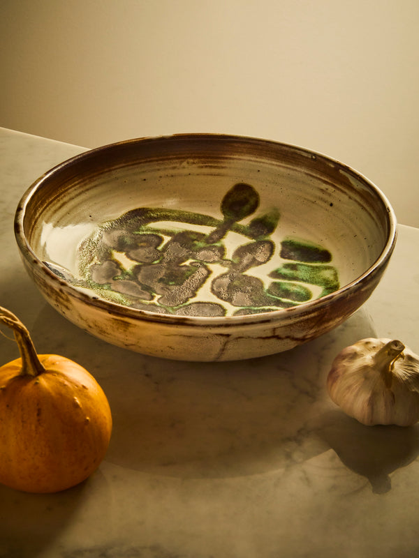 Antique and Vintage - 1950s Michel Anasse French Ceramic Bowl - White - ABASK