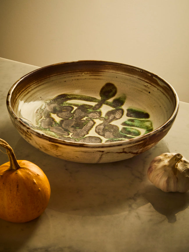 Antique and Vintage - 1950s Michel Anasse French Ceramic Bowl - White - ABASK