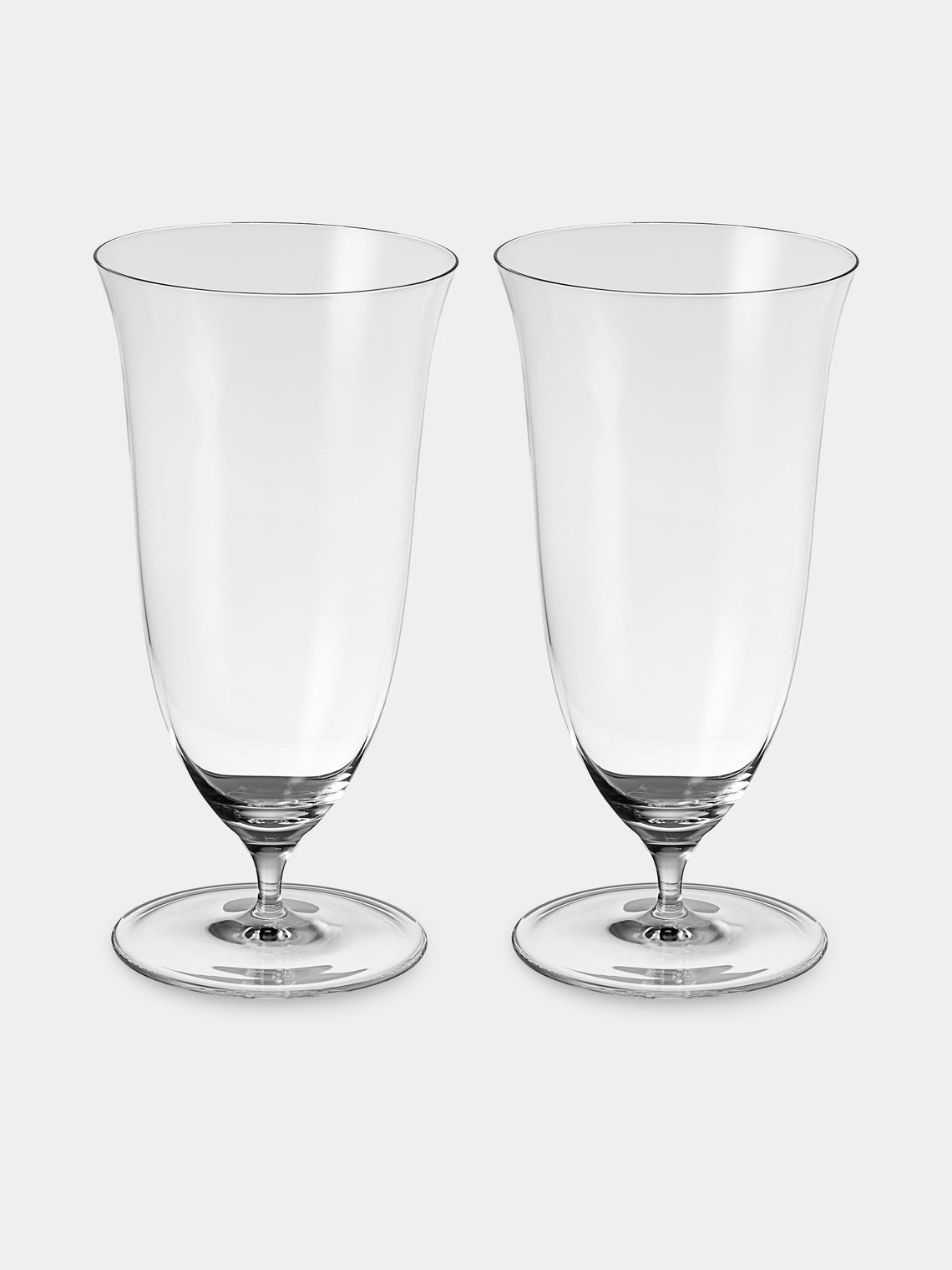 Lobmeyr - | Set of 2 | Patrician Crystal Beer Glasses - Clear - ABASK - 