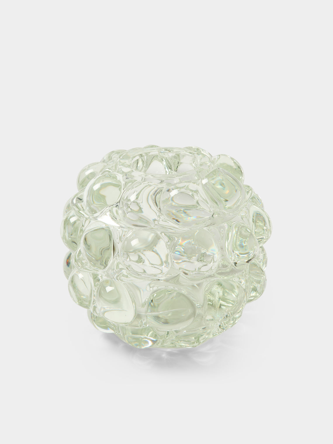 Yali Glass - Boboli Hand-Blown Murano Glass Bud Vase (4.5in/12cm) - Green - ABASK - 