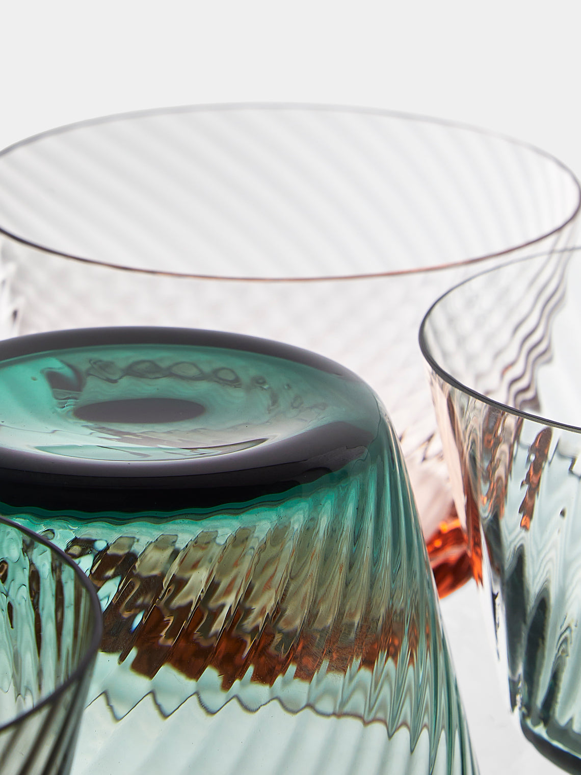 Mun Deluxe Brand Venezia - Torsé Hand-Blown Glass Dessert Bowls (Set of 6) - Multiple - ABASK