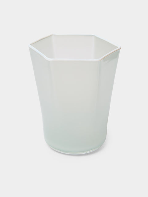 Cosima Swayze - Hex Hand-Blown Glass Tumbler - Green - ABASK - 