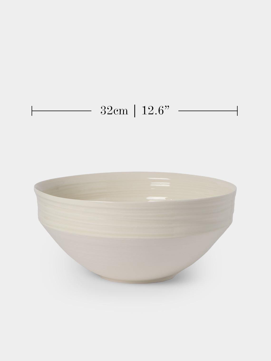 Johanne Coker - No. 14 Hand-Thrown Porcelain Bowl - White - ABASK