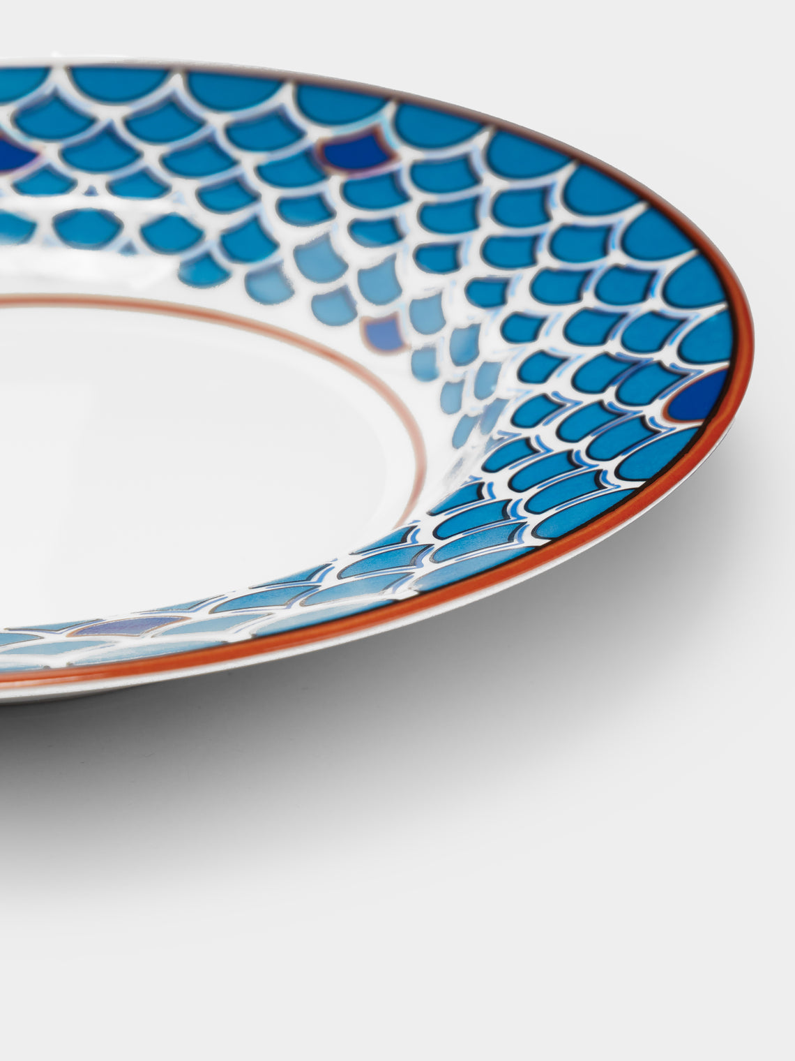 Pinto Paris - Lagon Porcelain Soup Plate -  - ABASK