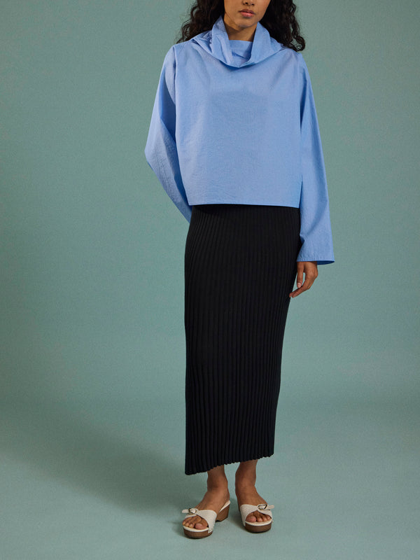 Arch4 - Isla Baby Goat Cashmere Long Skirt | Size: S - Black - ABASK