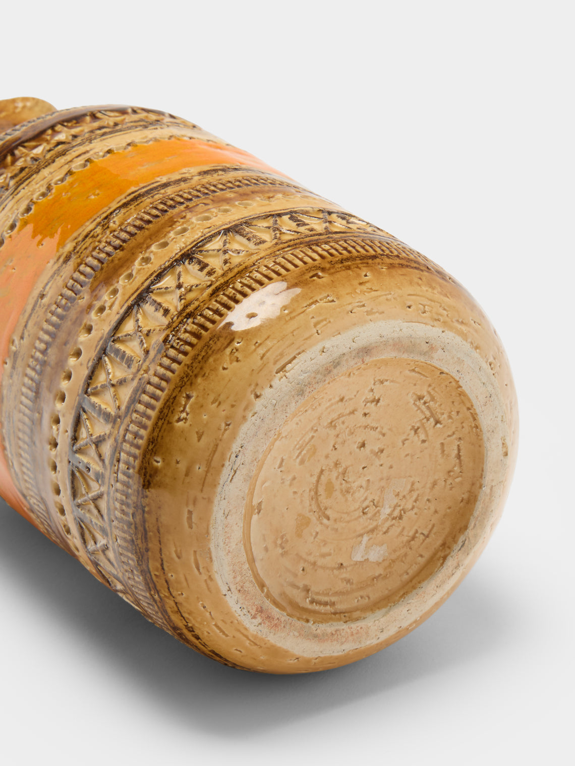 Antique and Vintage - 1960s Bitossi Sahara Ceramic Jug - Green - ABASK