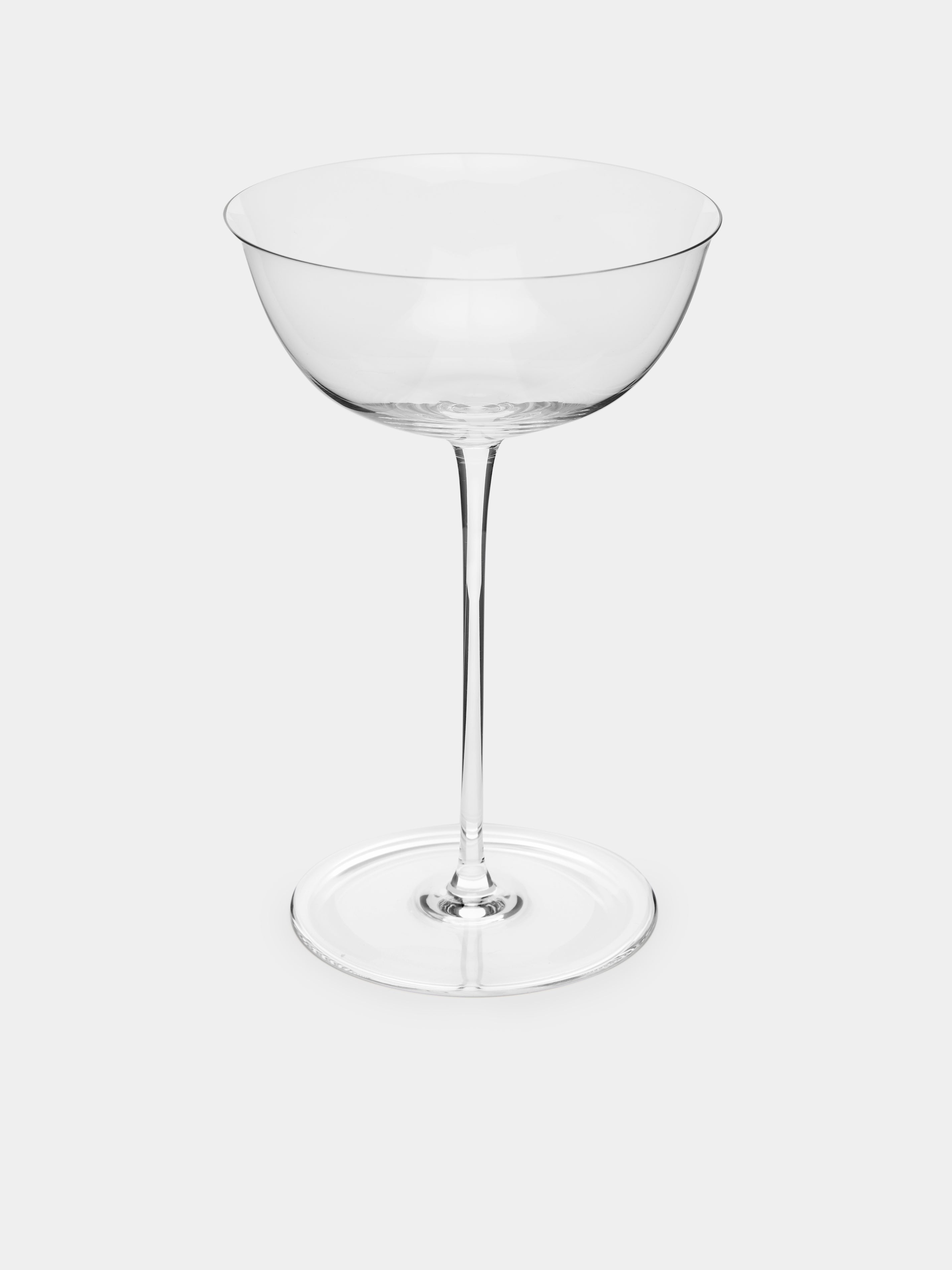 Josef Hoffmann Patrician Hand-Blown Crystal Champagne Coupes (Set of 2)