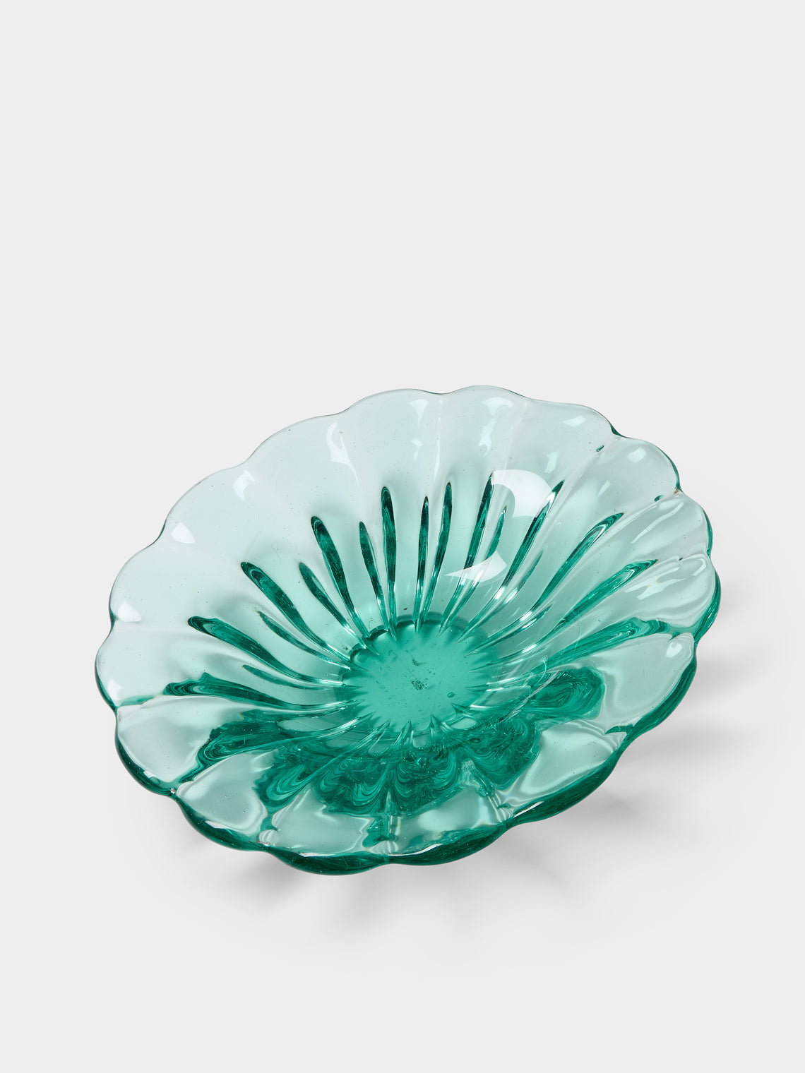 Antique and Vintage - 1942 Flavio Poli for Seguso Vetri d’Arte Murano Glass Centerpiece - Clear - ABASK