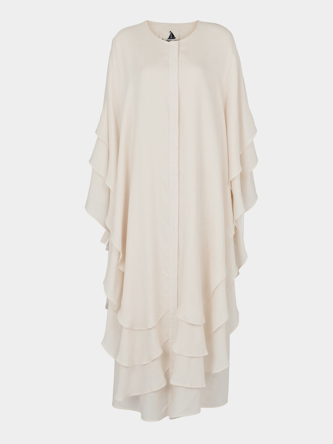 Les Vacances D'Irina - The Supergirl Wool, Silk and Cashmere Cape | One Size - Ivory - ABASK - 